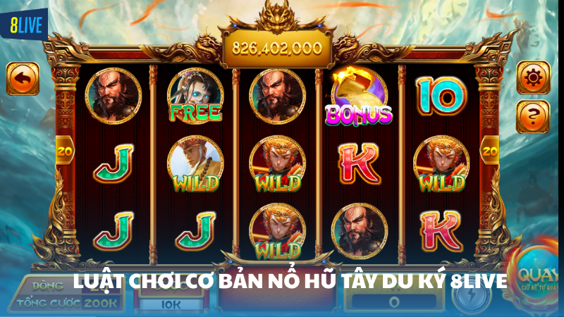 nổ hũ Tây Du Ký 8Live Cơ chế quay slot của trò chơi